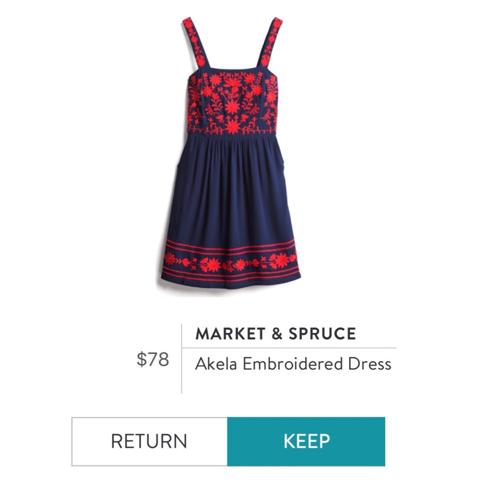 Market & Spruce Akela Embroidered Dress